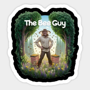 Funny Beekeeper Art For Men Dad Bee Hive Honey Beekeeping Sticker